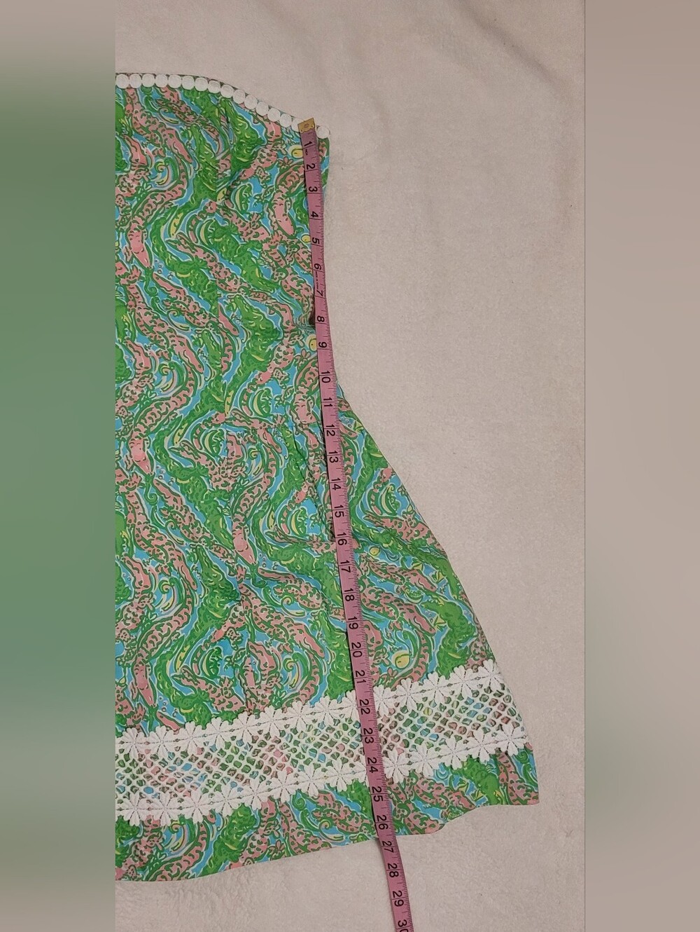 Lilly Pulitzer Jordan Strapless Chomp Chomp Dress Size 6 - Picture 12 of 14